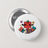 Herr Stark | Bunte Buchstaben & Sterne Button (Vorne & Hinten)