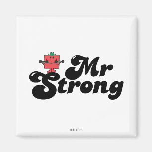 Herr Stark Gewichte & Blasen-Schrift Magnet