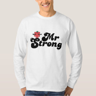 Herr Stark   Gewichte & Blasen-Schrift T-Shirt
