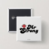 Herr Stark | Gewichte & Bubble-Lettering Button (Vorne & Hinten)