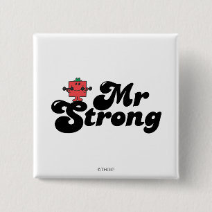 Herr Stark   Gewichte & Bubble-Lettering Button