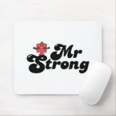 Herr Stark | Gewichte & Bubble-Lettering Mousepad (Mit Mouse)