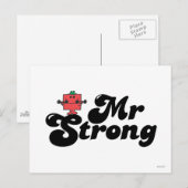 Herr Stark | Gewichte & Bubble-Lettering Postkarte (Vorne/Hinten)