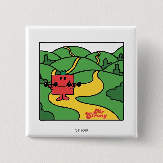 Herr Stark | Wald-Workout Button (Vorderseite)
