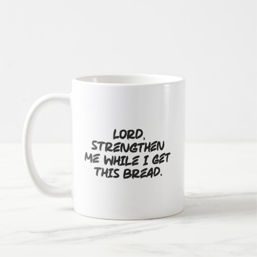 Herr, stärken Sie mich - Glaube Christlich Motivie Kaffeetasse (Links)