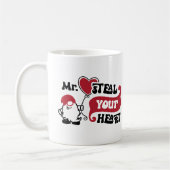 Herr Steal Your Heart - Valentine Kaffeetasse (Links)