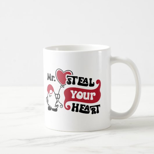 Herr Steal Your Heart - Valentine Kaffeetasse (Rechts)