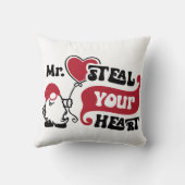 Herr Steal Your Heart - Valentine Kissen (Rückseite)