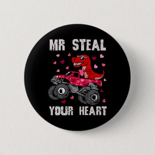 Herr, stehlen Sie Ihr Herz Dinosaurier Monster Tru Button