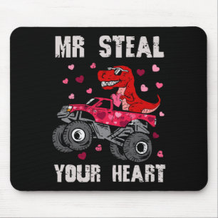 Herr, stehlen Sie Ihr Herz Dinosaurier Monstertruc Mousepad