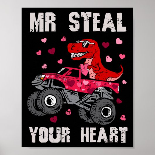 Herr, stehlen Sie Ihrem Herzen den Dinosaurier-Mon Poster (Vorne)