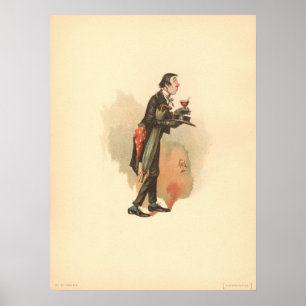 Herr Stiggins von Kyd - Dickens' The Pickwick Pape Poster