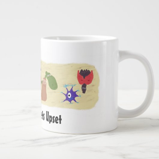 Herr Stomach Gets Upset Jumbo Tasse (Rechts)