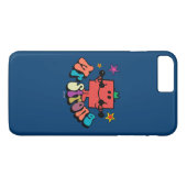 Herr Strong | Farbige Buchstaben & Sterne Case-Mate iPhone Hülle (Rückseite (Horizontal))