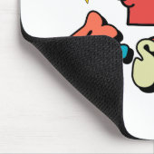 Herr Strong | Farbige Buchstaben & Sterne Mousepad (Ecke)