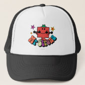 Herr Strong | Farbige Buchstaben & Sterne Truckerkappe (Vorderseite)