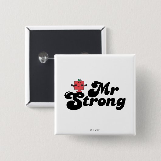 Herr Strong | Gewicht und Blasen Button (Vorne & Hinten)