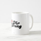 Herr Strong | Gewicht und Blasen Kaffeetasse (VorderseiteRechts)