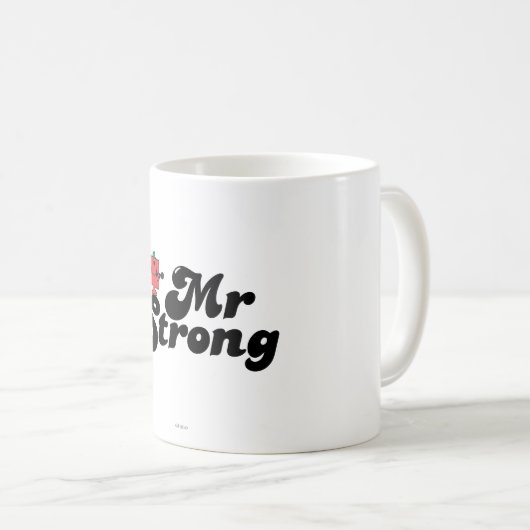 Herr Strong | Gewicht und Blasen Kaffeetasse (VorderseiteRechts)