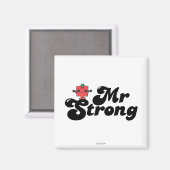 Herr Strong | Gewicht und Blasen Magnet (Vorderseite/Rückseite)