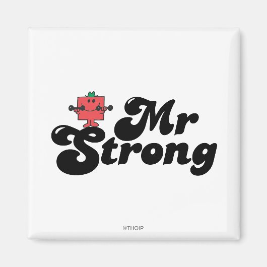 Herr Strong | Gewicht und Blasen Magnet (Vorne)
