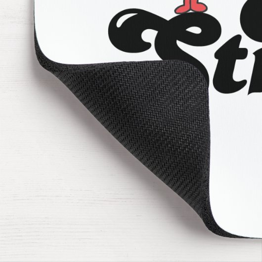 Herr Strong | Gewicht und Blasen Mousepad (Ecke)