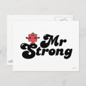 Herr Strong | Gewicht und Blasen Postkarte (Vorne/Hinten)