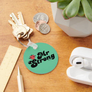 Herr Strong   Gewicht und Blasen Schlüsselanhänger