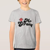 Herr Strong | Gewicht und Blasen Tri-Blend Shirt (Vorderseite)