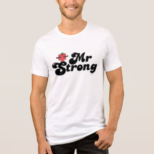 Herr Strong Gewicht und Blasen Tri-Blend Shirt