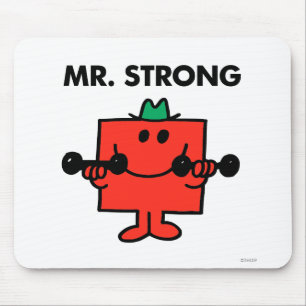 Herr Strong   Heben von Gewichten Mousepad