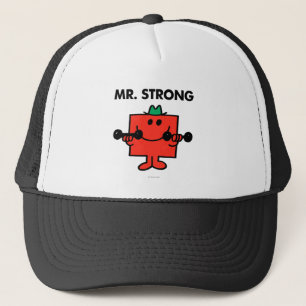 Herr Strong Heben von Gewichten Truckerkappe