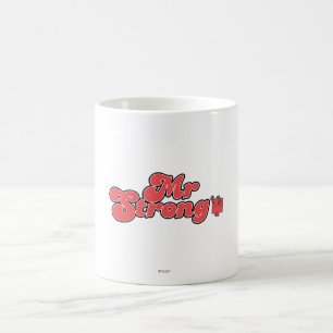 Herr Strong   Rote Buchstaben Kaffeetasse