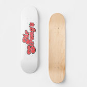Herr Strong | Rote Buchstaben Skateboard (Vorderseite)