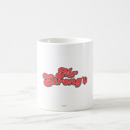 Herr Strong | Rote Schrift Kaffeetasse (Mittel)
