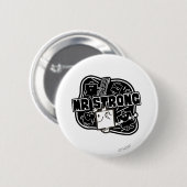 Herr Strong | Schwarz/Weiß Button (Vorne & Hinten)