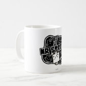 Herr Strong | Schwarz/Weiß Kaffeetasse (Vorderseite Links)