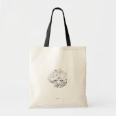 Herr Strong | Schwarz-Weiß-Stars und Blume Tragetasche (Vorne)