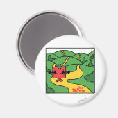 Herr Strong | Waldarbeit Magnet (Vorderseite/Rückseite)