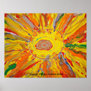 "Herr Sun" durch Süßigkeit wässert Poster