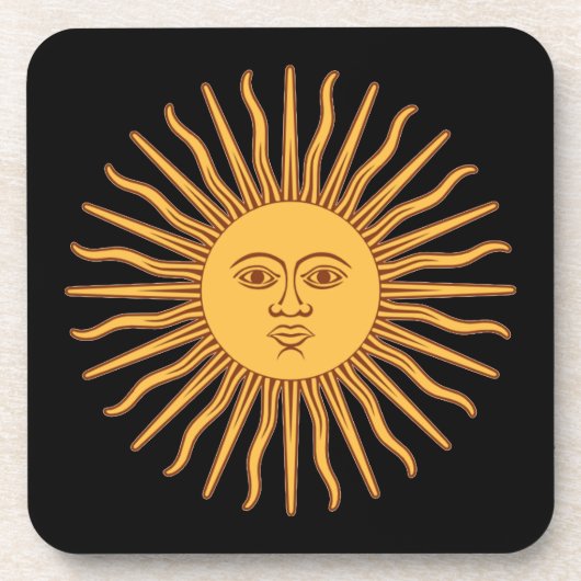 Herr Sun Getränkeuntersetzer (Vorderseite)