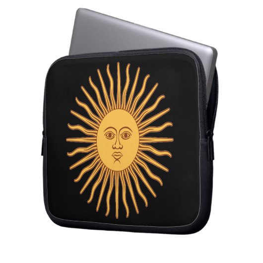 Herr Sun Laptopschutzhülle (Vorderseite Links)