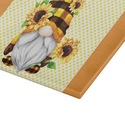 Herr Sunflower Gnome Schneidebrett (Ecke)