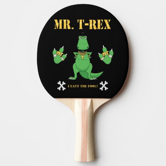 Herr T-Rex Ping Pong Paddle Tischtennis Schläger (Vorderseite)
