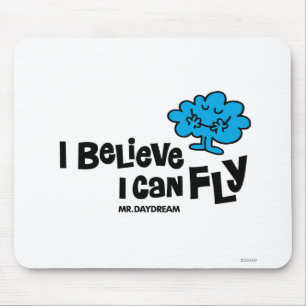 Herr Tagtraum glaubt, dass er fliegen kann Mousepad