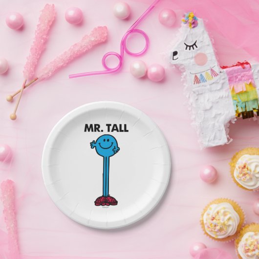 Herr Tall | STEHEND Pappteller (Party)