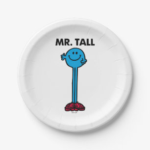Herr Tall   STEHEND Pappteller