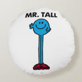 Herr Tall | STEHEND Rundes Kissen (Rückseite)