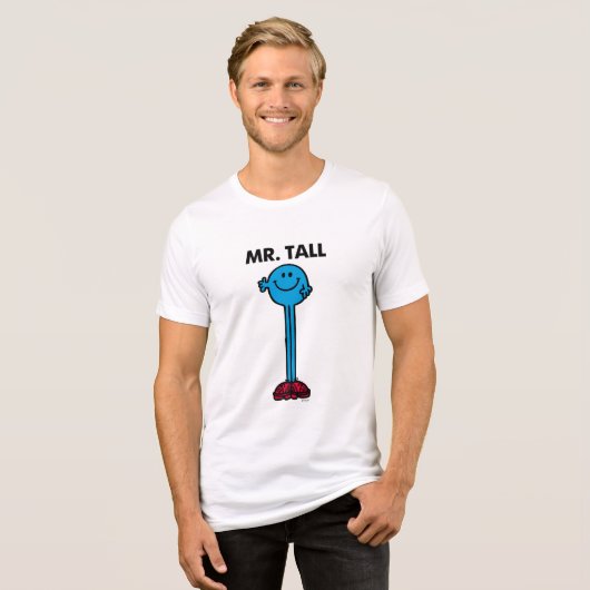 Herr Tall | STEHEND Tri-Blend Shirt (Vorderseite voll)