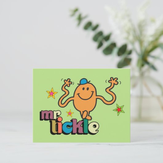 Herr Tickle | Funkeln Postkarte (Stehend Vorderseite)